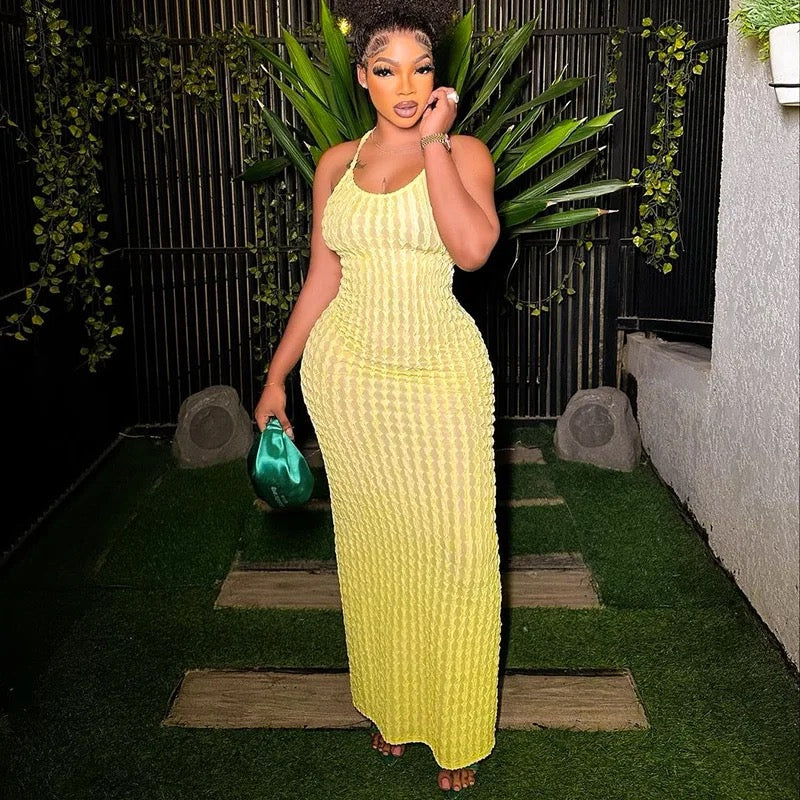 Never Basic Yellow Dress