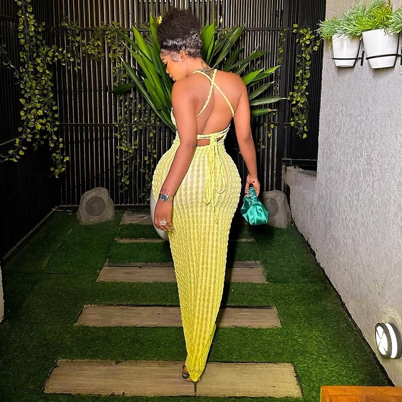 Never Basic Yellow Dress