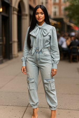 Boss Babe Denim Top