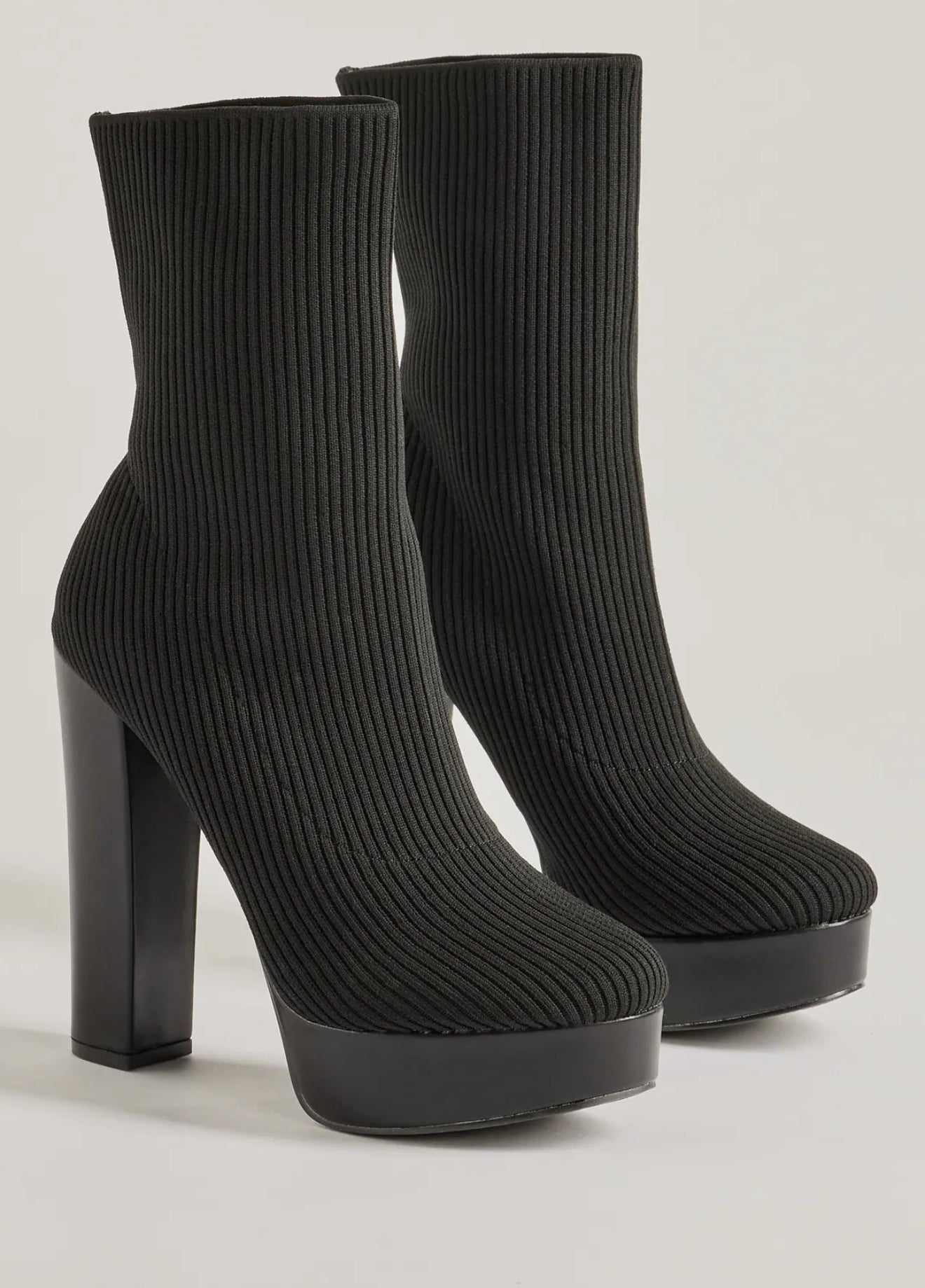 Noir Elevate Sock Boot