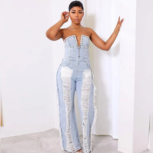 Denim Jumpsuits